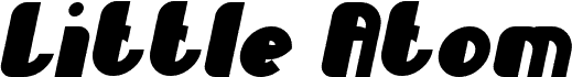 Aperçu de la police Little Atom-Bold Bold Italic