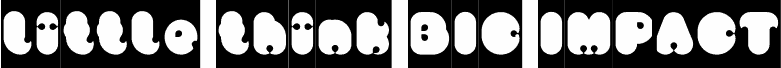 Попередній перегляд шрифту little think BIG IMPACT-Inverse