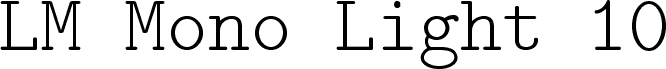 LMMonoLt10-Regular