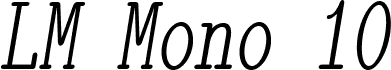 LMMonoLtCond10-Oblique