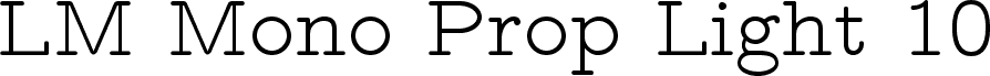 LMMonoPropLt10-Regular