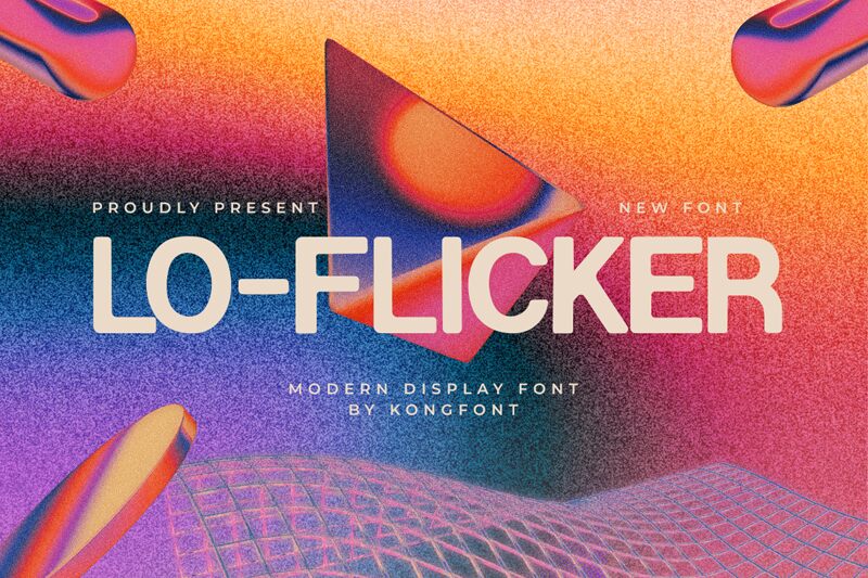 Lo-flicker Шрифт