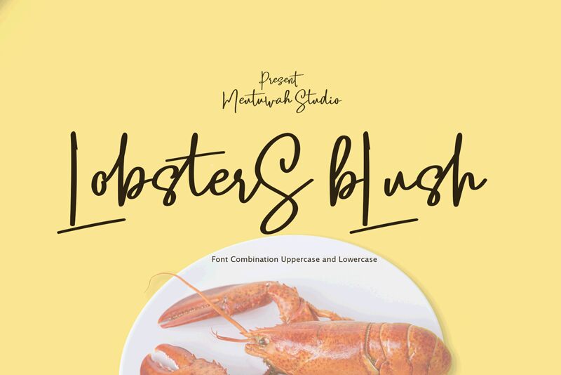 Lobsters Blush Bold free font