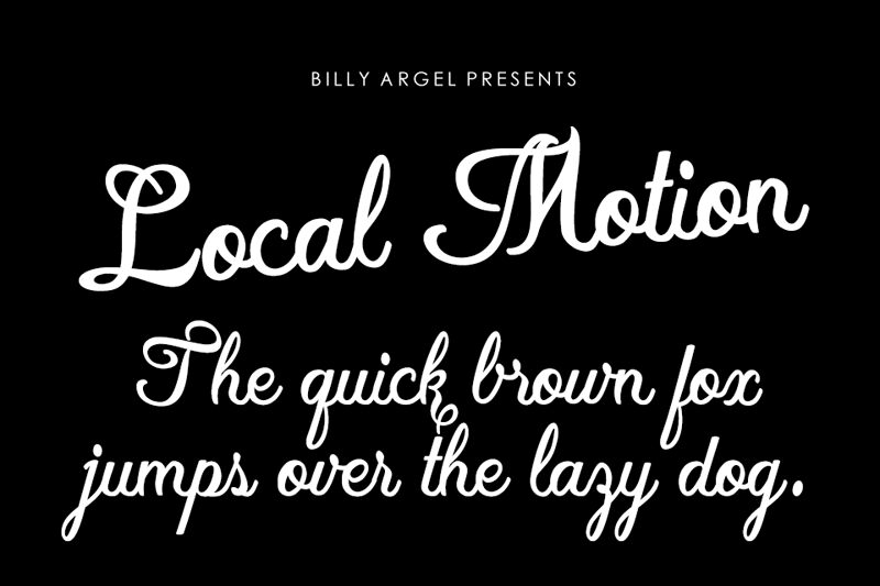 Local Motion Schriftart