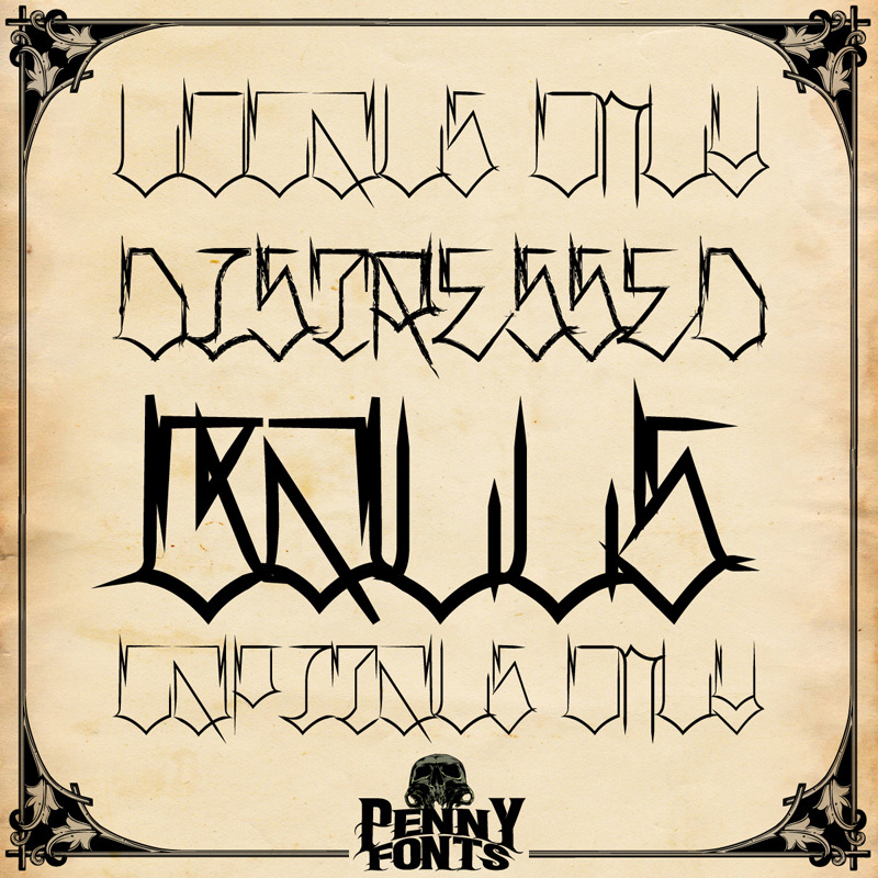 Locals Only Carattere