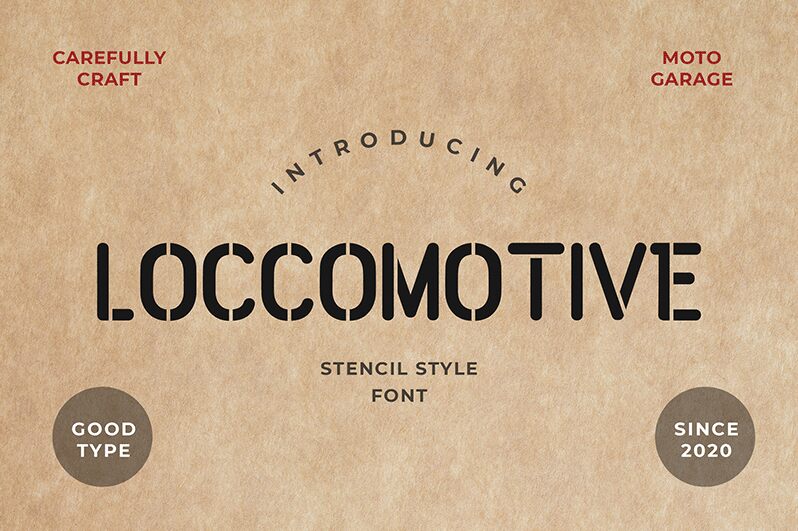 LOCCOMOTIVE Schriftart