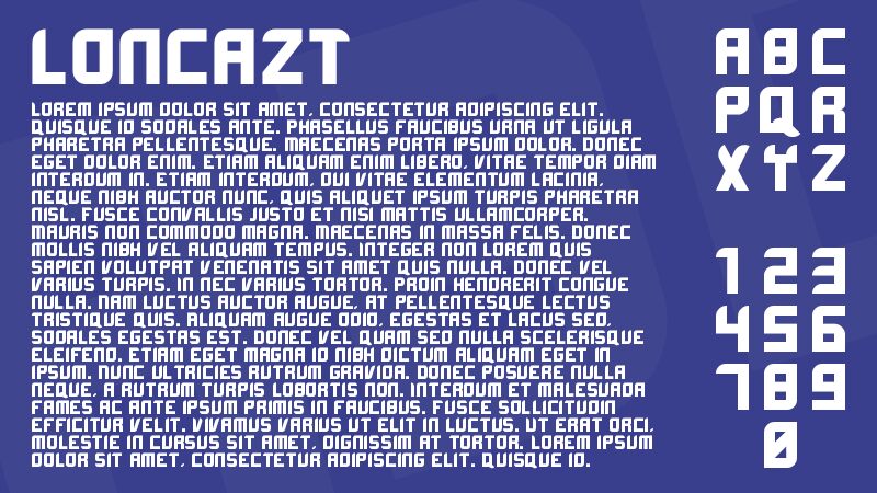 Loncazt الخط