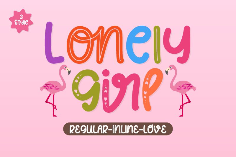 Lonely Girl Love Czcionka