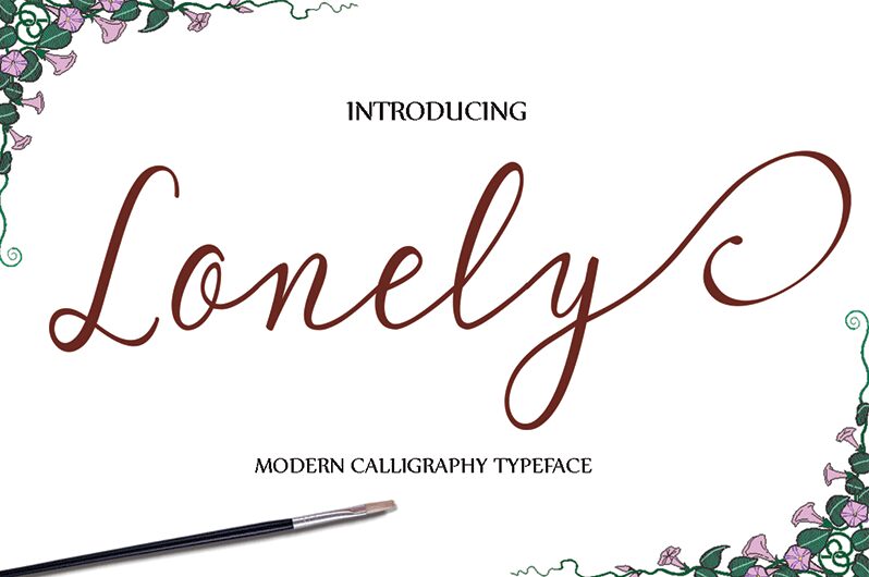Lonely الخط