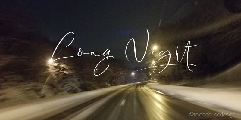 Long Night Schriftart