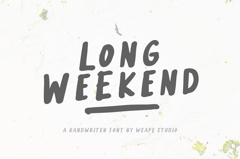 Long Weekend Schriftart