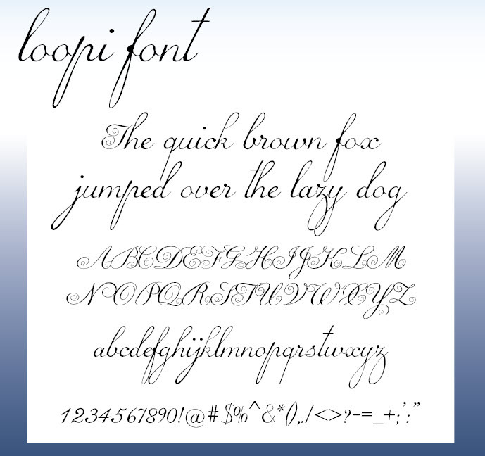 Loopi Schriftart