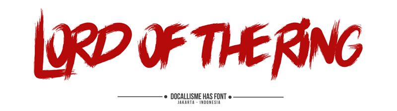 LORD OF THE RING Schriftart