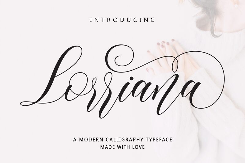 Lorriana script Carattere