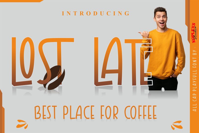 LOST LATE Schriftart