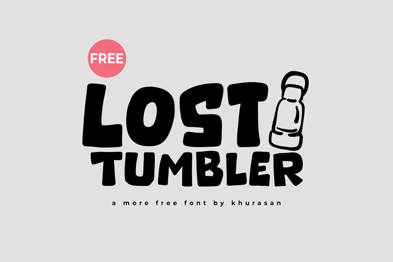 Lost Tumbler Schriftart