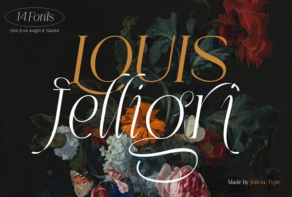 LOUIS felligri Schriftart