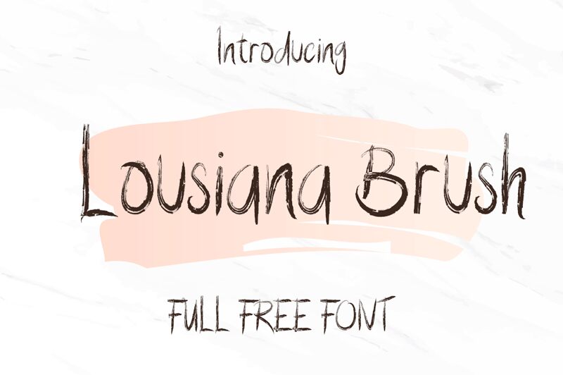 Lousiana Brush Schriftart