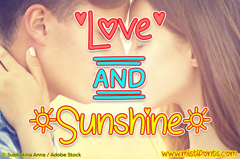 Love & Sunshine Czcionka