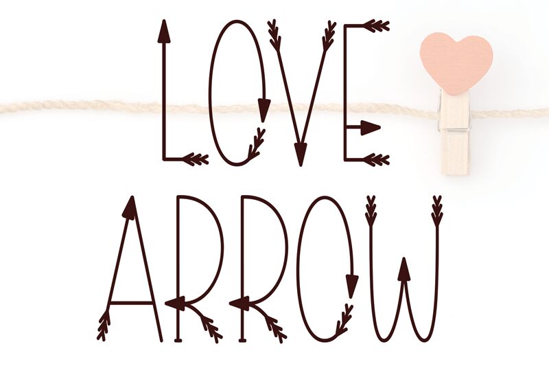 Love Arrow Czcionka