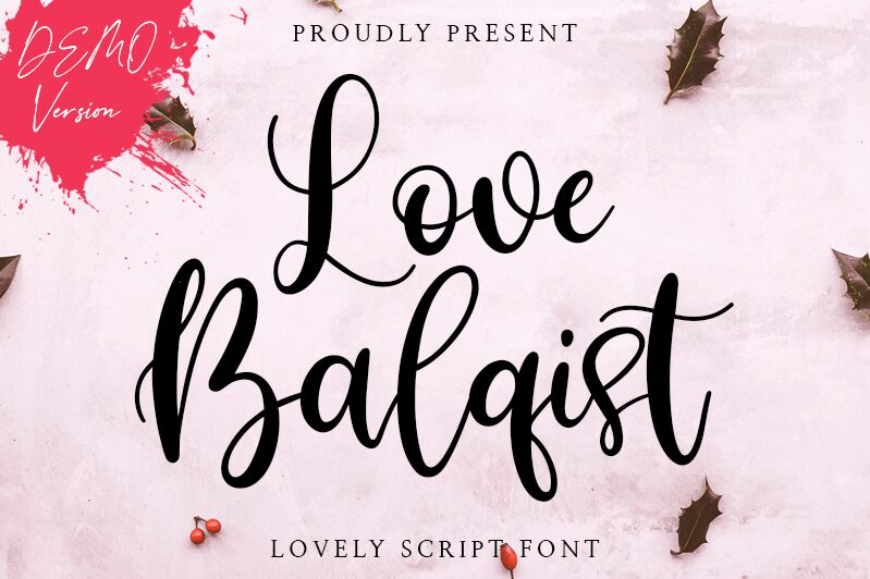 Love Balqist Шрифт