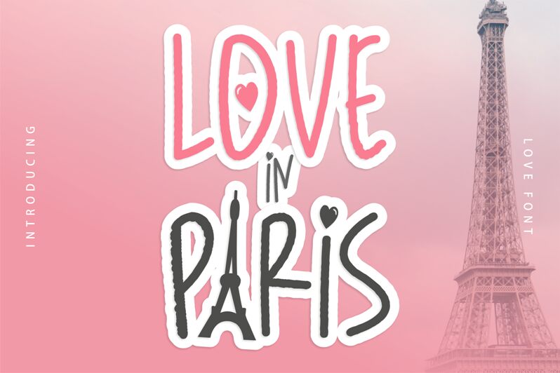 Love in Paris Druh písma