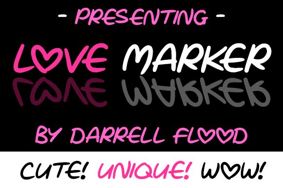Love Marker Schriftart