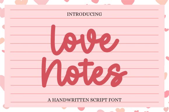 Love Notes Carattere