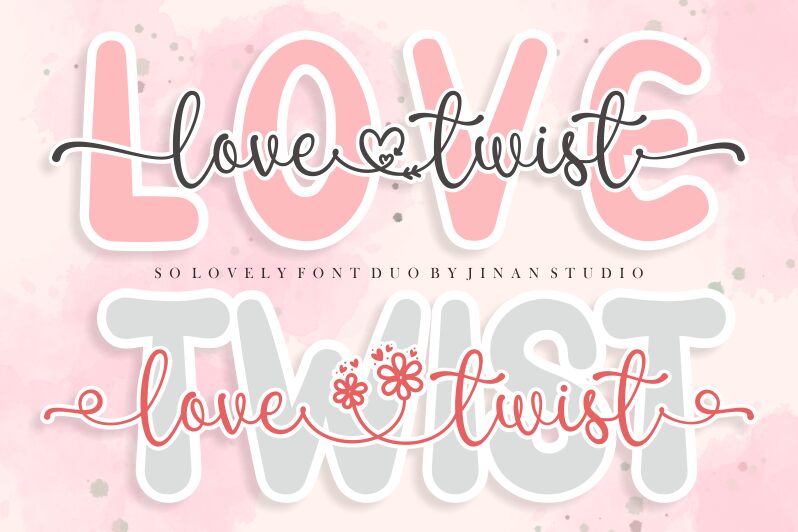 Love Twist Schriftart