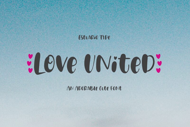 Love United Schriftart