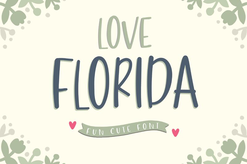 Love Florida Czcionka