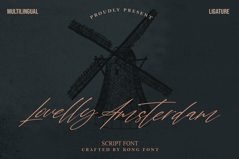 Lovelly Amsterdam Schriftart