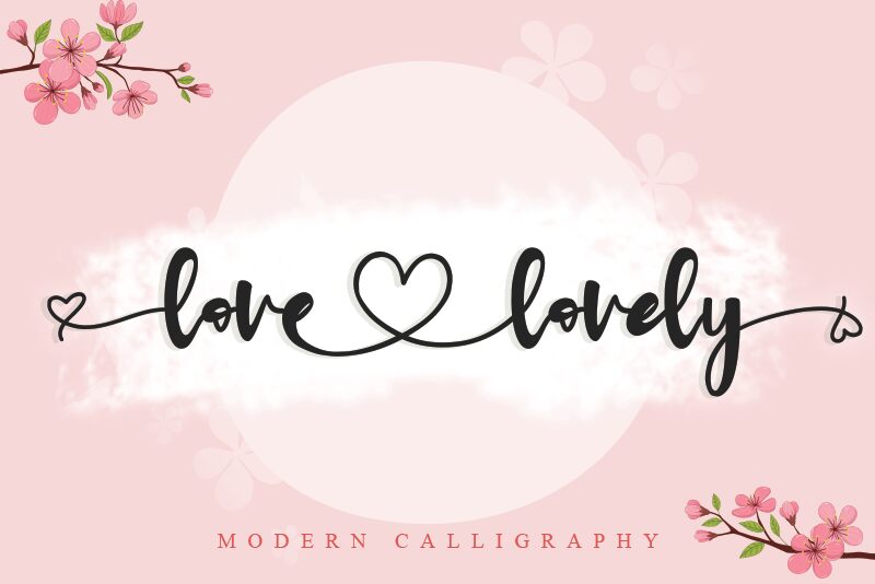 lovelovely Schriftart