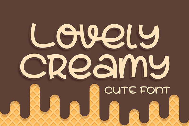 Lovely Creamy Schriftart