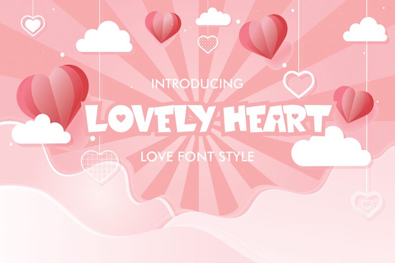 LOVELY HEART Schriftart