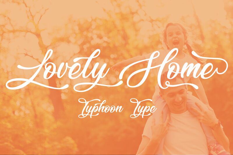 Lovely Home Font   Banner Lovely Home 