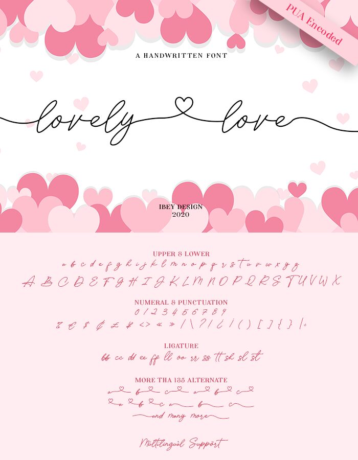 Lovely Love Schriftart