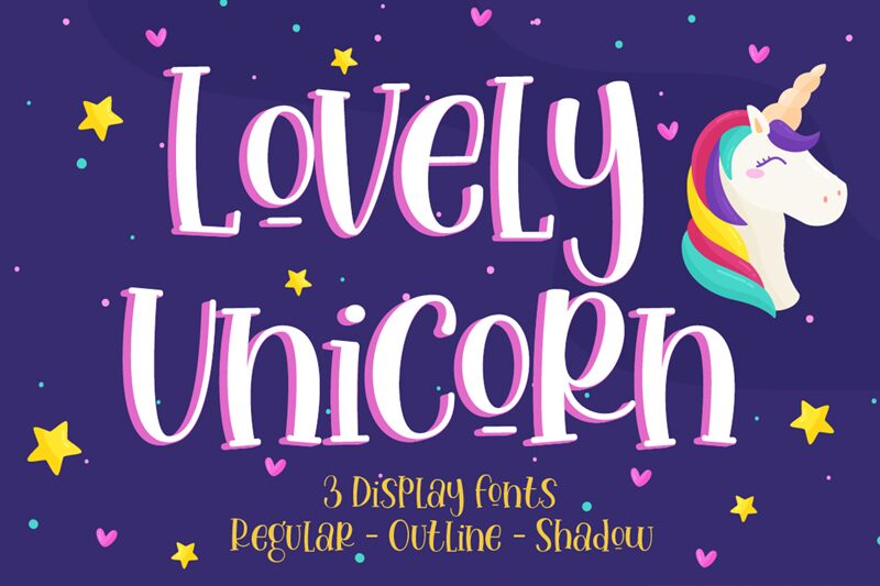 Lovely Unicorn Czcionka