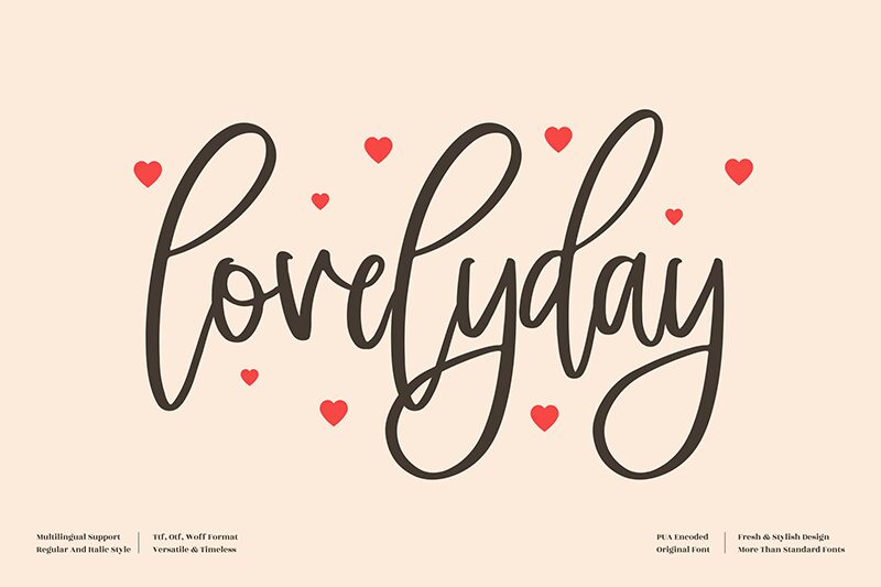 lovelyday Schriftart