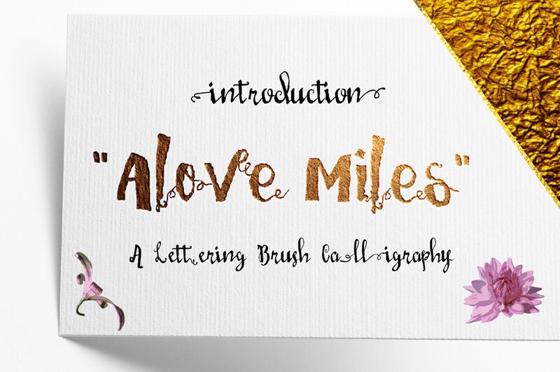 Love Miles 02 Schriftart