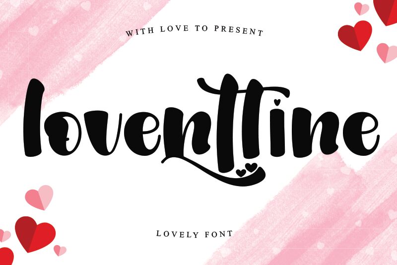 Loventtine Schriftart