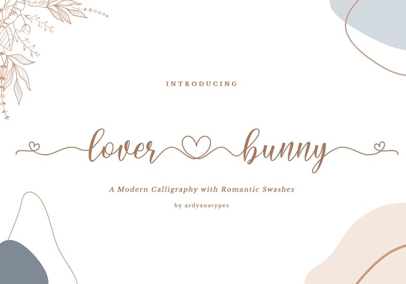 Lover Bunny Schriftart