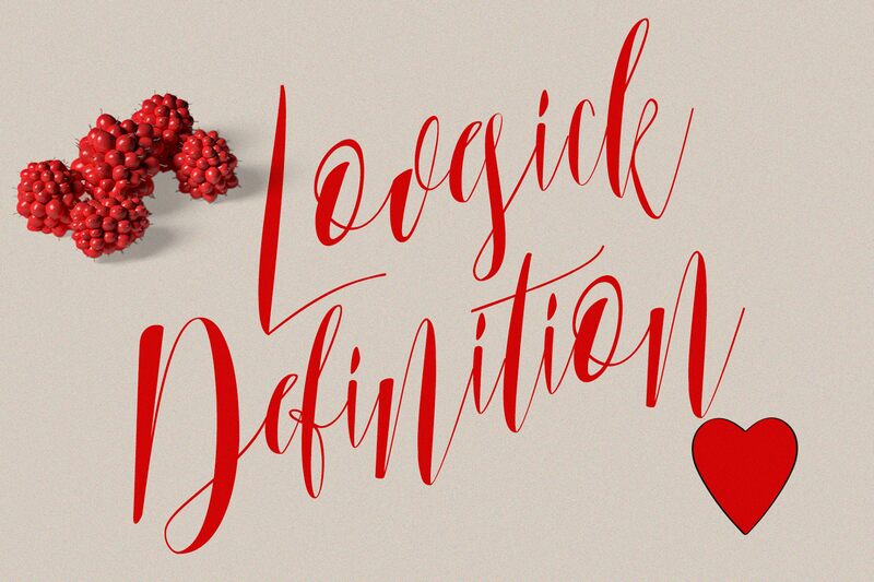 Lovesick Definition Czcionka
