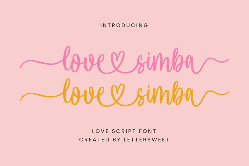 love simba الخط 