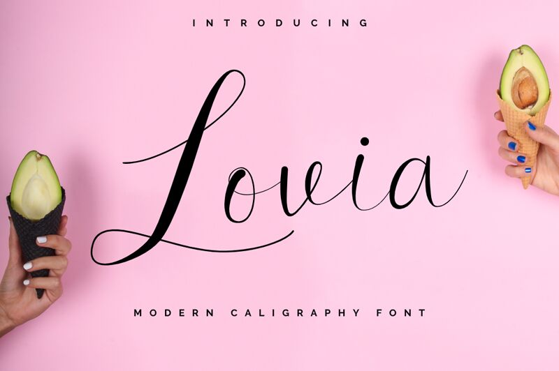 Lovia Schriftart