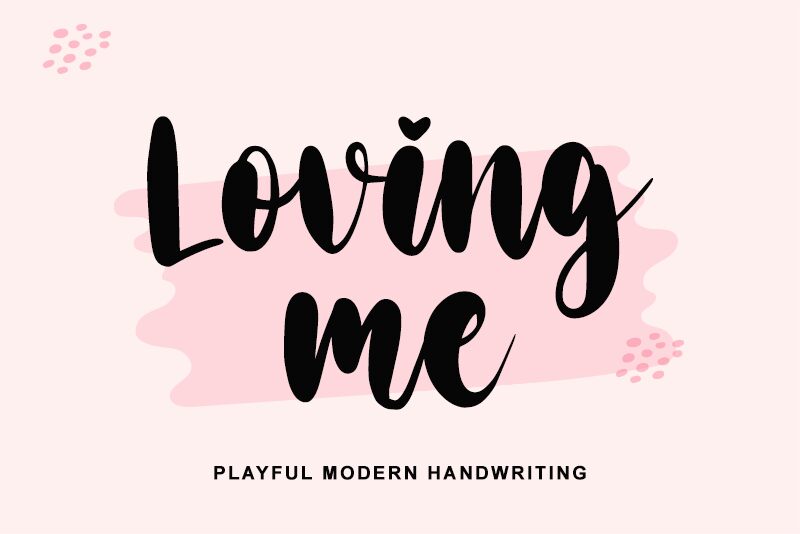 Loving me Schriftart