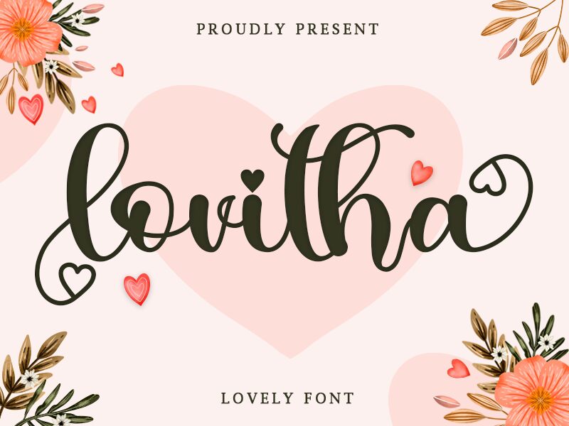 Lovitha Schriftart