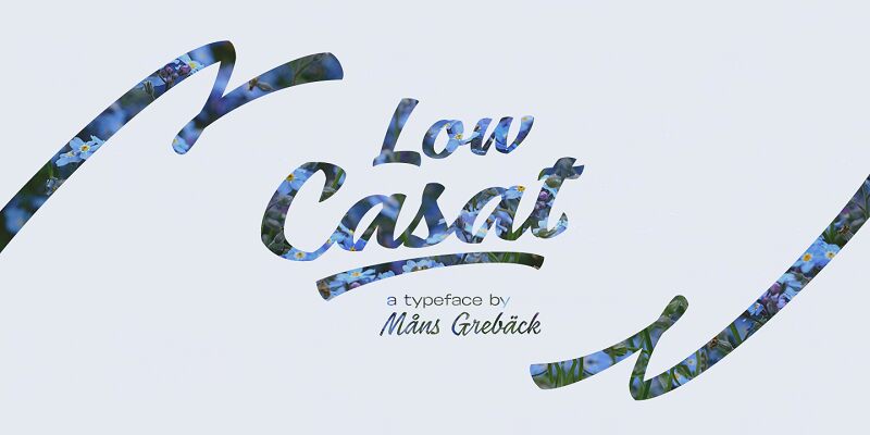 Low Casat Fat Schriftart