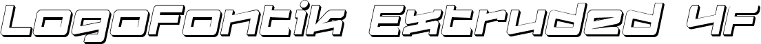 Logofontik Extruded 4F Italic