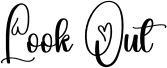 Vorschau der Schriftart Look Out